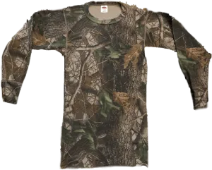 00's Realtree Camo Cable Knit Long Sleeve Thermal by Realtree