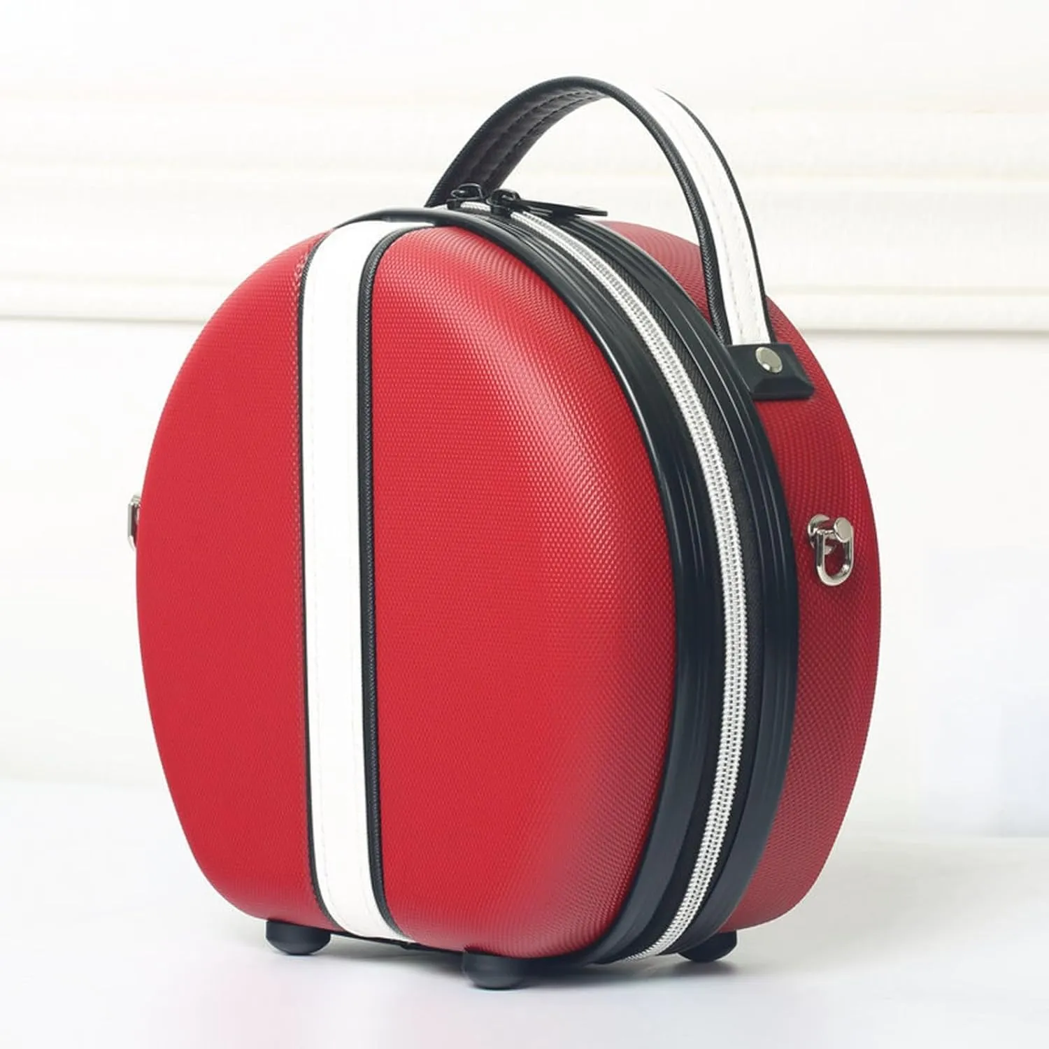 18in Light Suitcase, Stylish Round Suitcases with Wheels, Portable Lugage Suitcase for Checked Carry On Luggage for Modern Travelers A,18inch