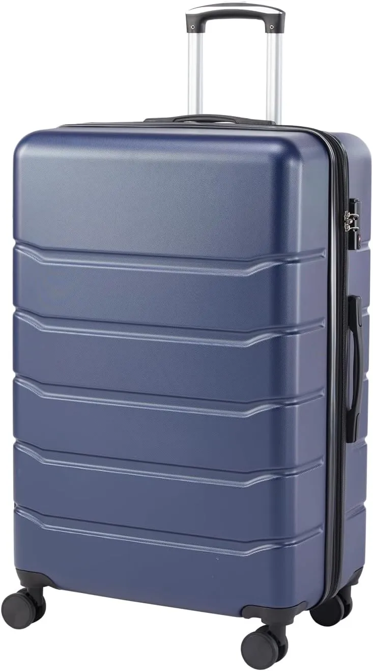 20" Modern Design Caryy-on Luggage With 4 Wheels ABS Carry On Suitcase Hardside Luggage Lightweight TSA-approved carry-on Blue