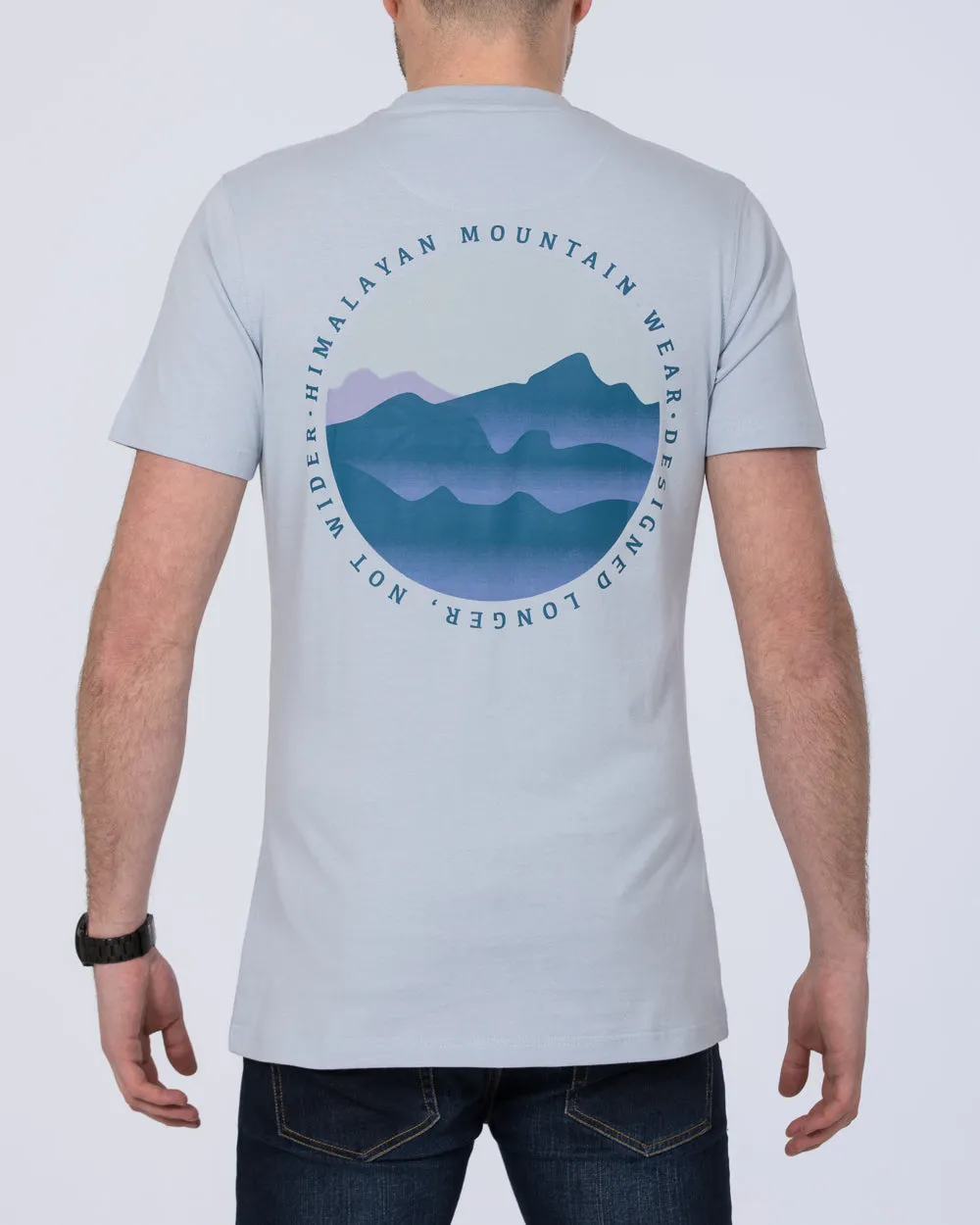 2t Tall Himalayan Print T-Shirt (light blue)