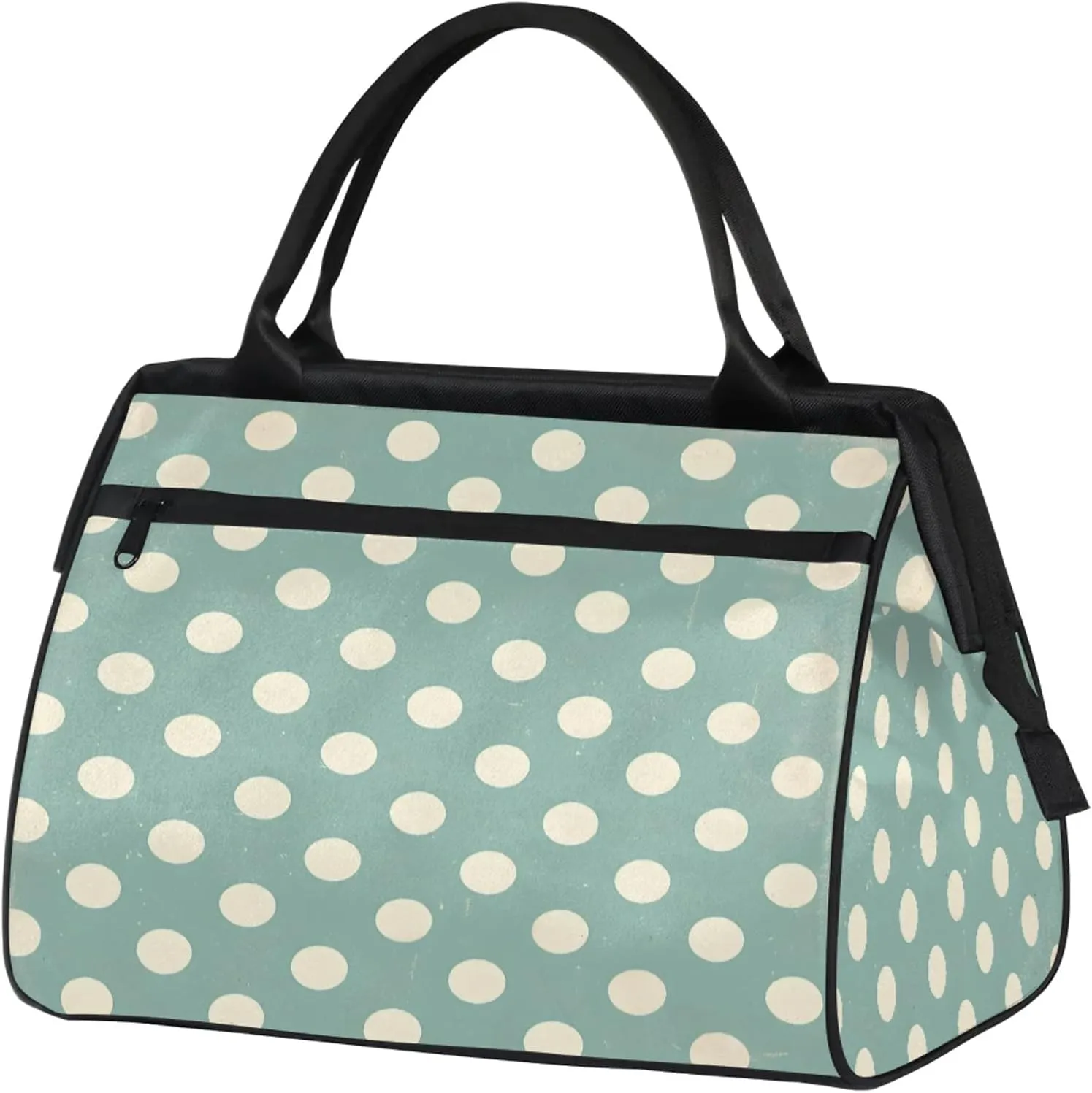 Abstract Polka Dot Modern Large Travel Duffel Bag Gym Tote Bag for Women Men Waterproof Weekend Overnight Bag Carry On Tote Luggage with Pocket Personal Item Bags Sports Bag fit Travel Sports Gym Yoga