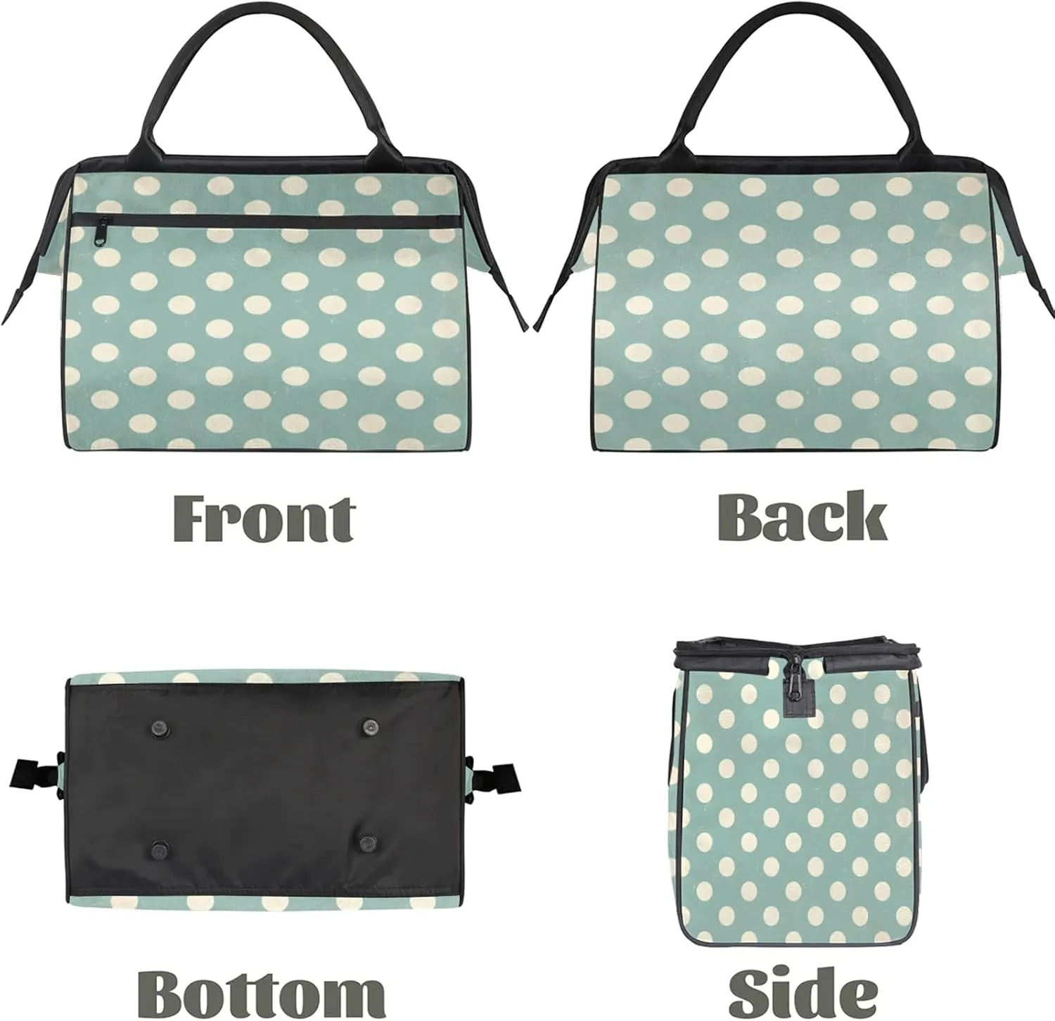 Abstract Polka Dot Modern Large Travel Duffel Bag Gym Tote Bag for Women Men Waterproof Weekend Overnight Bag Carry On Tote Luggage with Pocket Personal Item Bags Sports Bag fit Travel Sports Gym Yoga