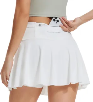 AFZ Tennis Skirts for Women with Back Pocket Pleated High Waisted Athletic Skirt Lightweight Golf Skort for Workout Running
