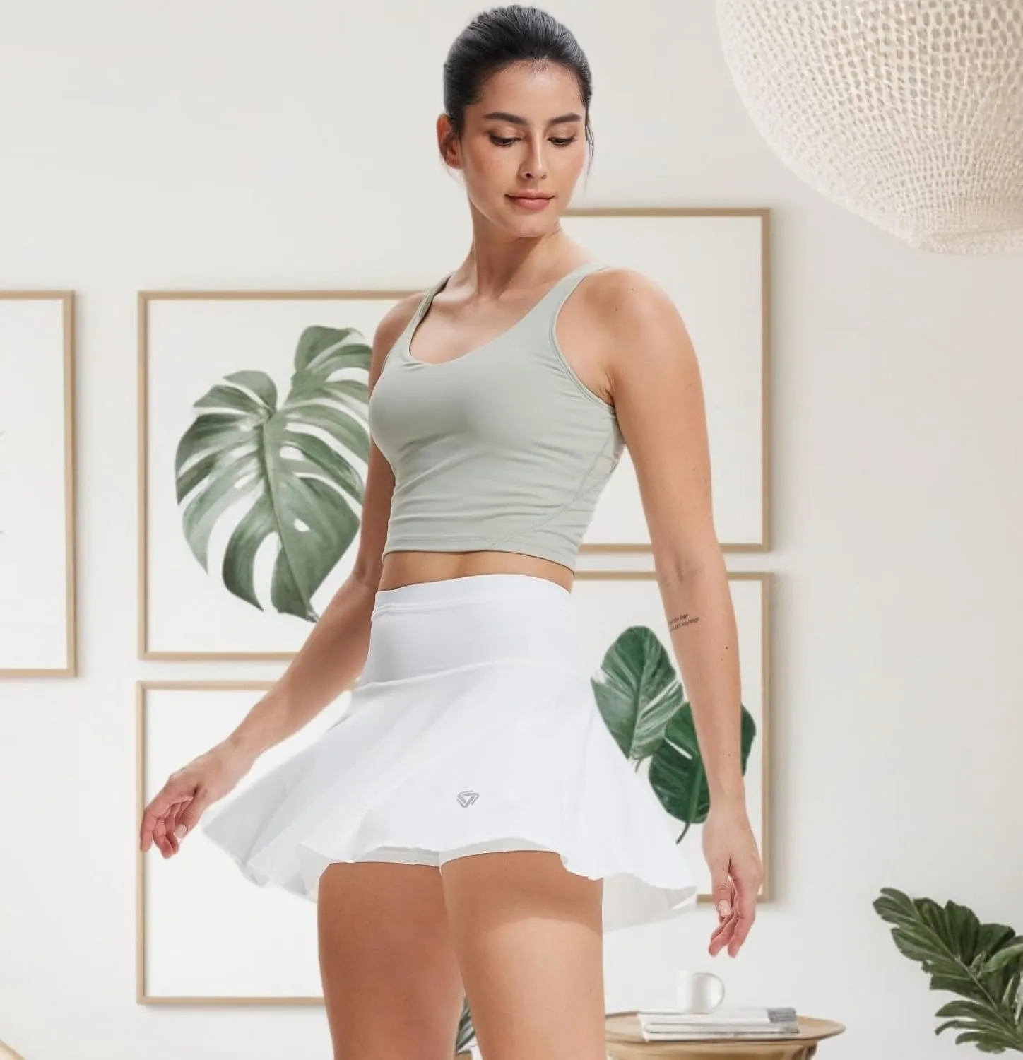 AFZ Tennis Skirts for Women with Back Pocket Pleated High Waisted Athletic Skirt Lightweight Golf Skort for Workout Running