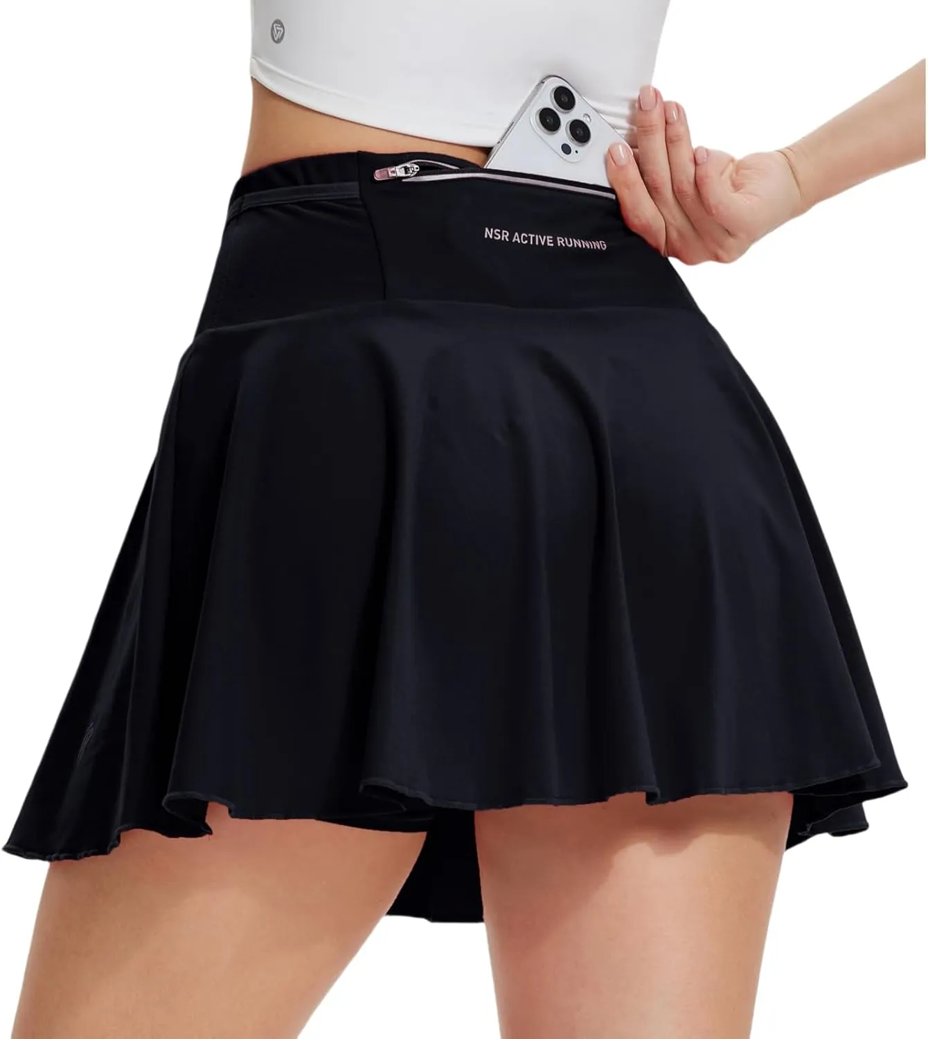 AFZ Tennis Skirts for Women with Back Pocket Pleated High Waisted Athletic Skirt Lightweight Golf Skort for Workout Running