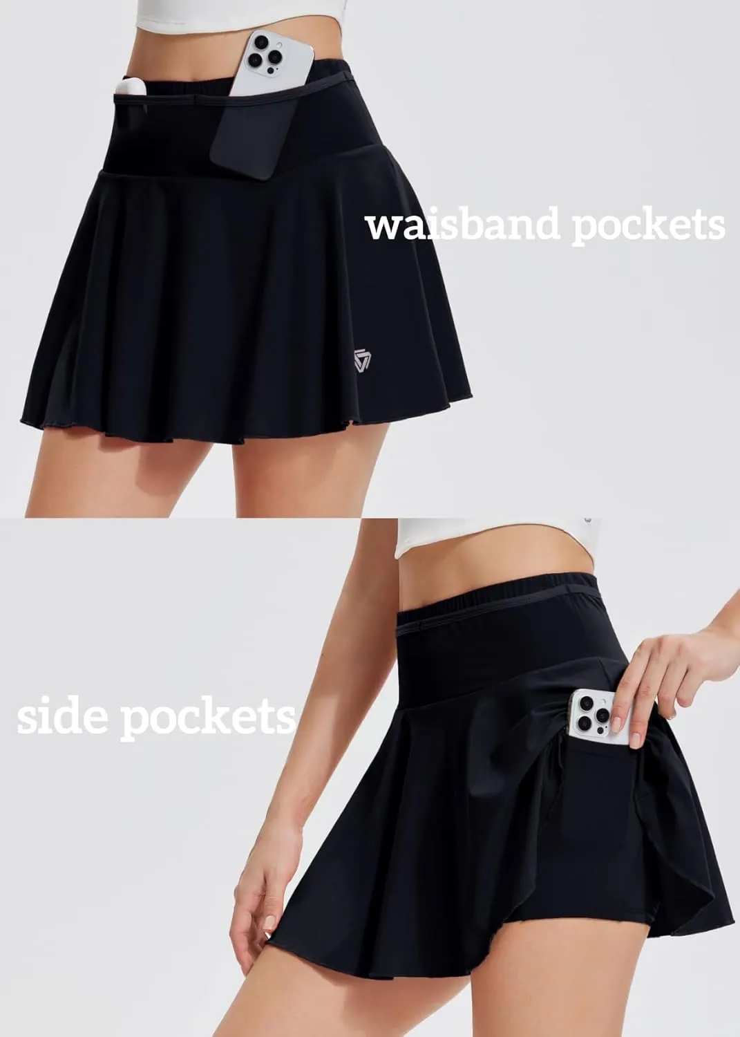 AFZ Tennis Skirts for Women with Back Pocket Pleated High Waisted Athletic Skirt Lightweight Golf Skort for Workout Running