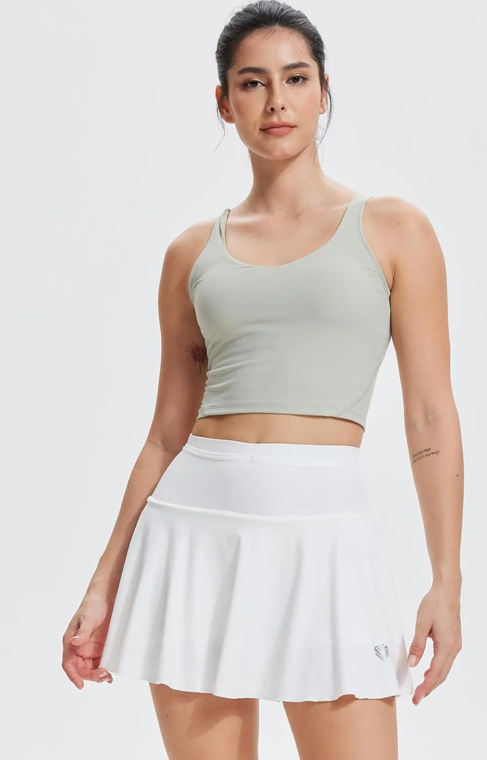 AFZ Tennis Skirts for Women with Back Pocket Pleated High Waisted Athletic Skirt Lightweight Golf Skort for Workout Running