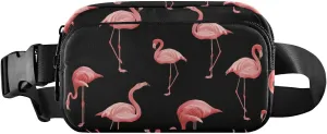 ALAZA Modern Flamingo Belt Bag Waist Pack Pouch Crossbody Bag with Adjustable Strap for Men Women College Hiking Running Workout Travel