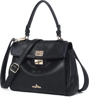 Angel Kiss Small Top Handle Satchel Purses and Handbags for Women Soft Vegan Leather Tote Shoulder Bag