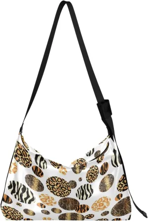 Animal Skin Print Womens Shoulder Bag Hobo Crossbody Leather Casual Tote Bag for Women Large Unique Handbag Shopping Bag