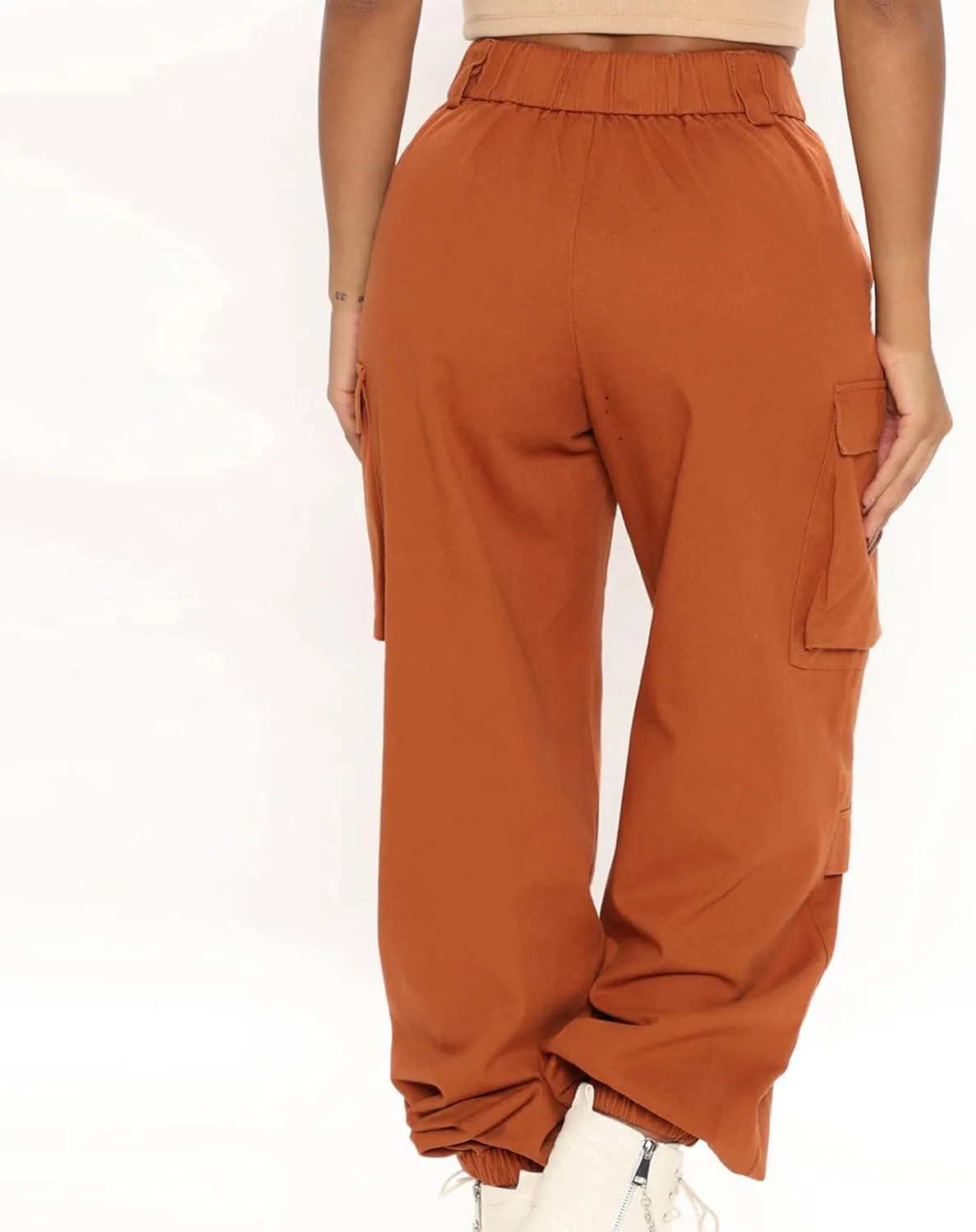 Anjikang Hippie Cargo Pants for Women 90s Vintage Street Style Balloon Pants Trendy Y2K Teen Girls Going Out Long Trouser