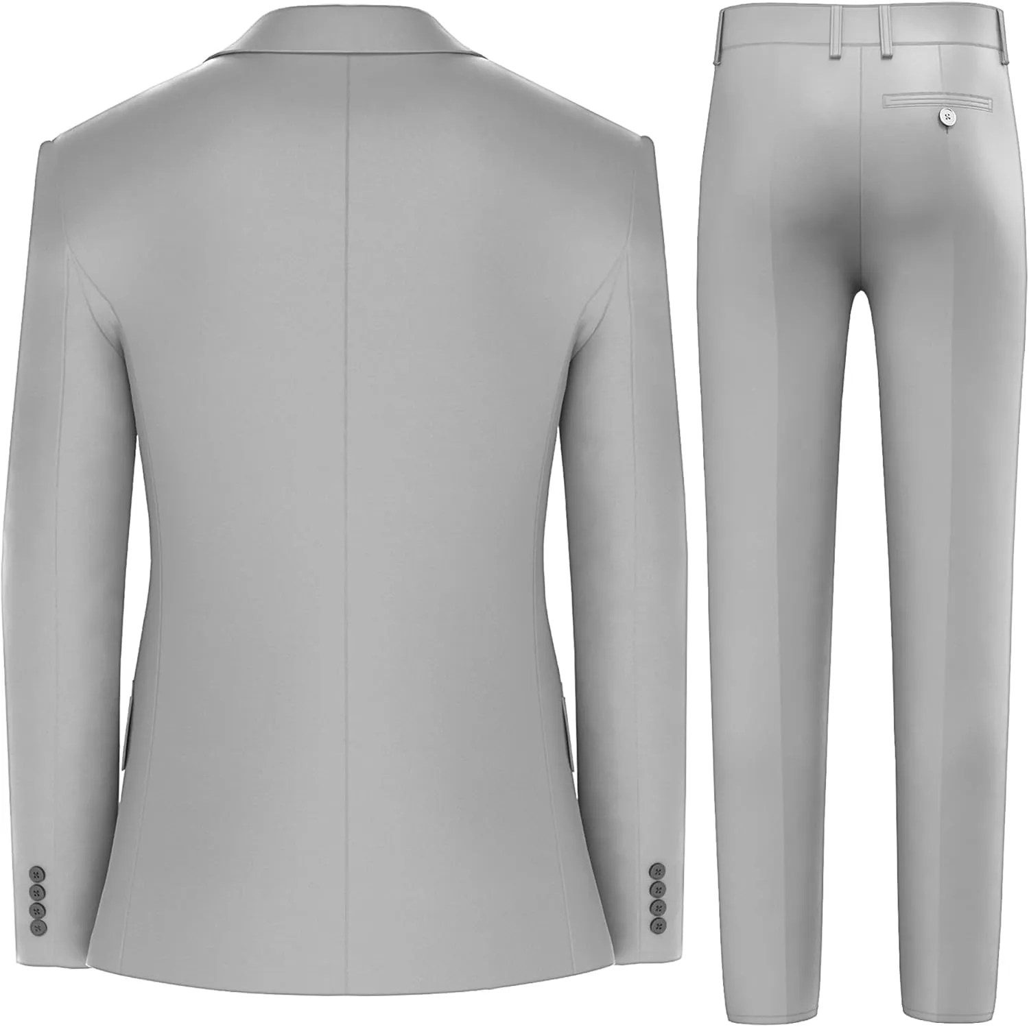 Antonio Uomo Mens Suit Set  Classic Fit 3 Piece Blazer Single Breasted Jacket Vest Pants for Business Wedding Dress Suits