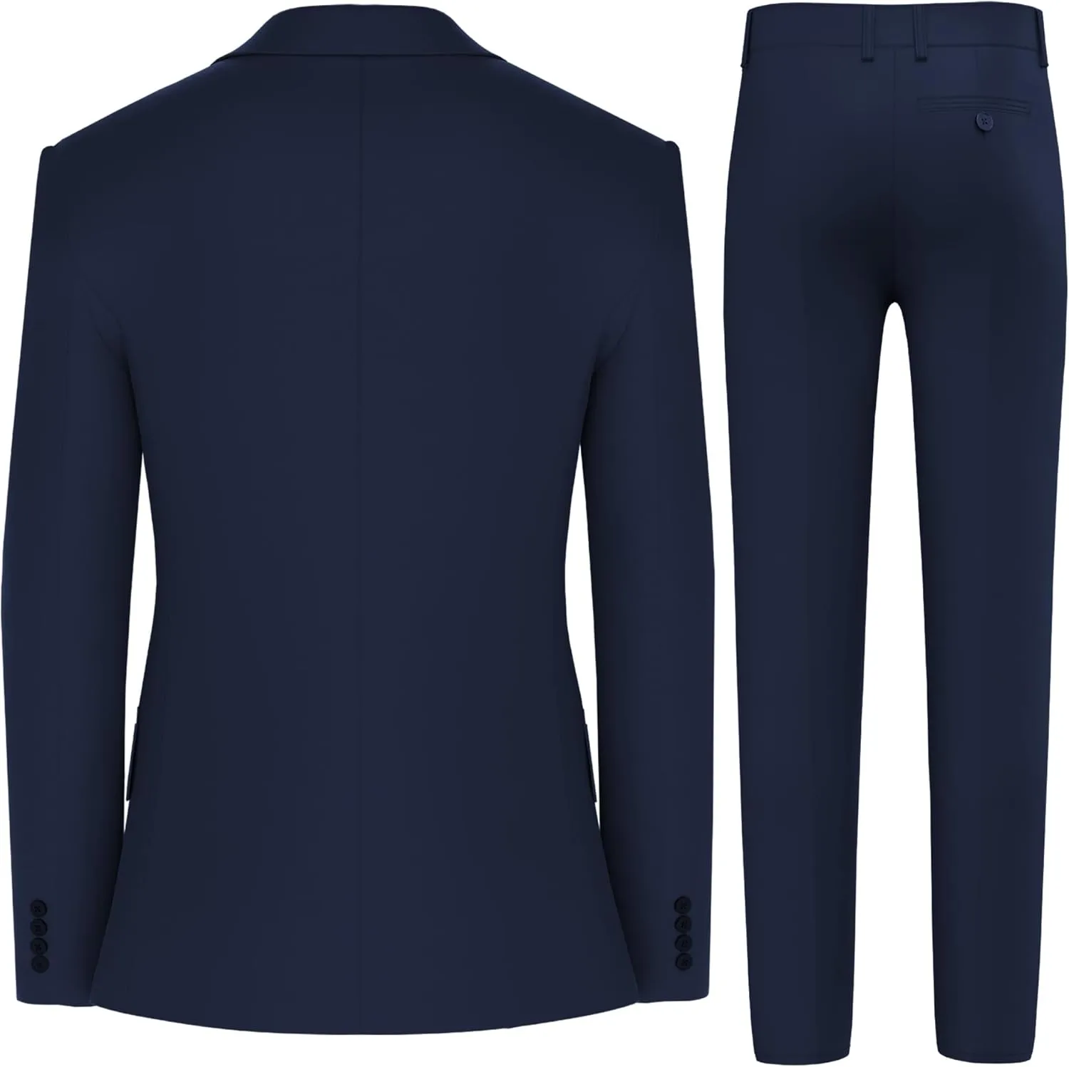 Antonio Uomo Mens Suit Set  Classic Fit 3 Piece Blazer Single Breasted Jacket Vest Pants for Business Wedding Dress Suits