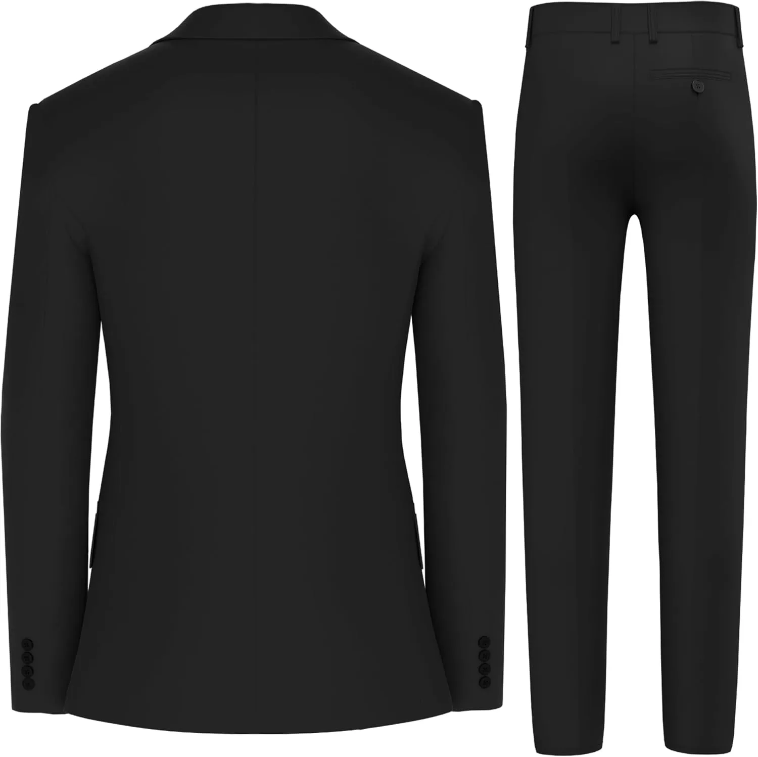 Antonio Uomo Mens Suit Set  Classic Fit 3 Piece Blazer Single Breasted Jacket Vest Pants for Business Wedding Dress Suits