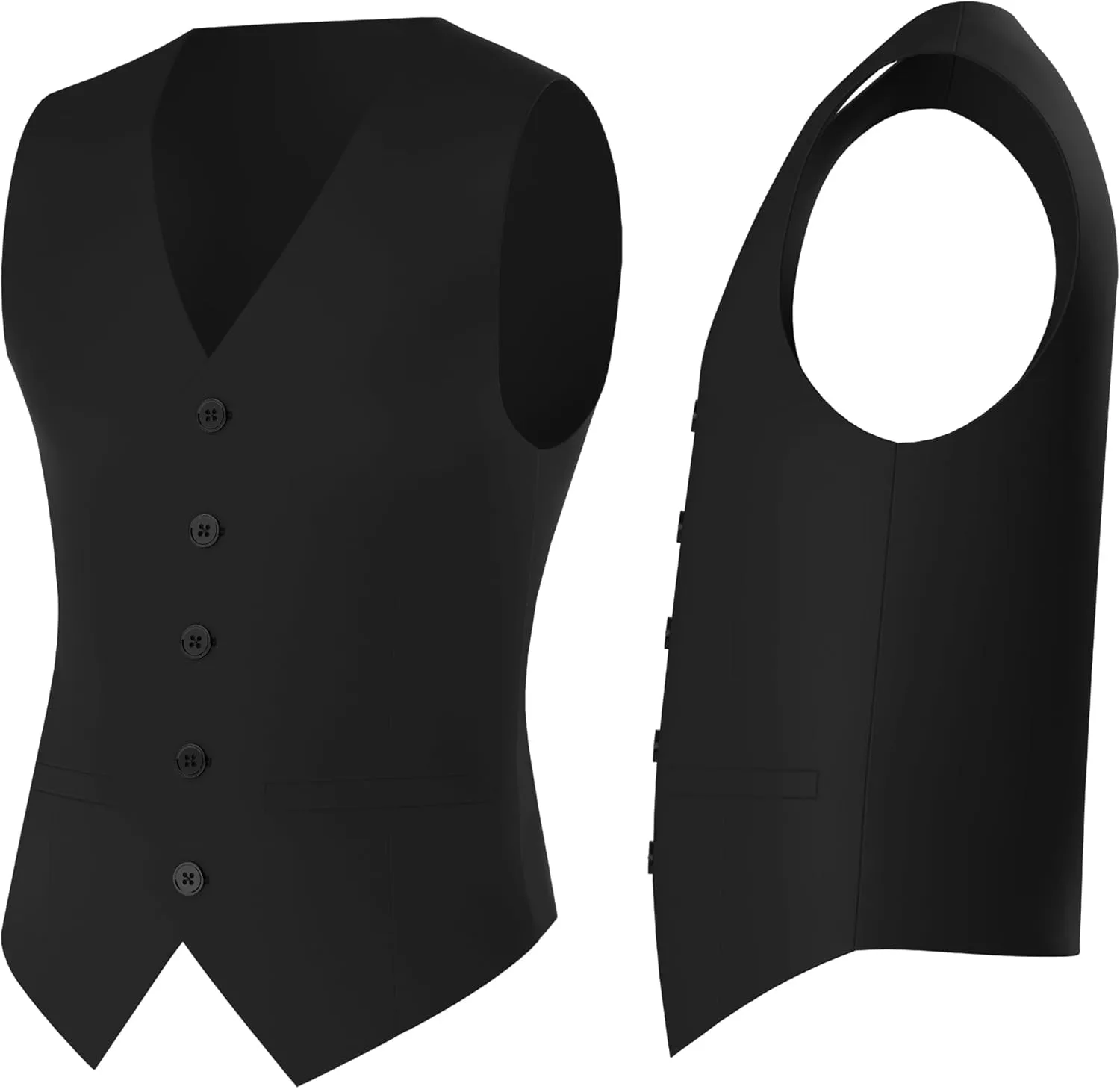 Antonio Uomo Mens Suit Set  Classic Fit 3 Piece Blazer Single Breasted Jacket Vest Pants for Business Wedding Dress Suits