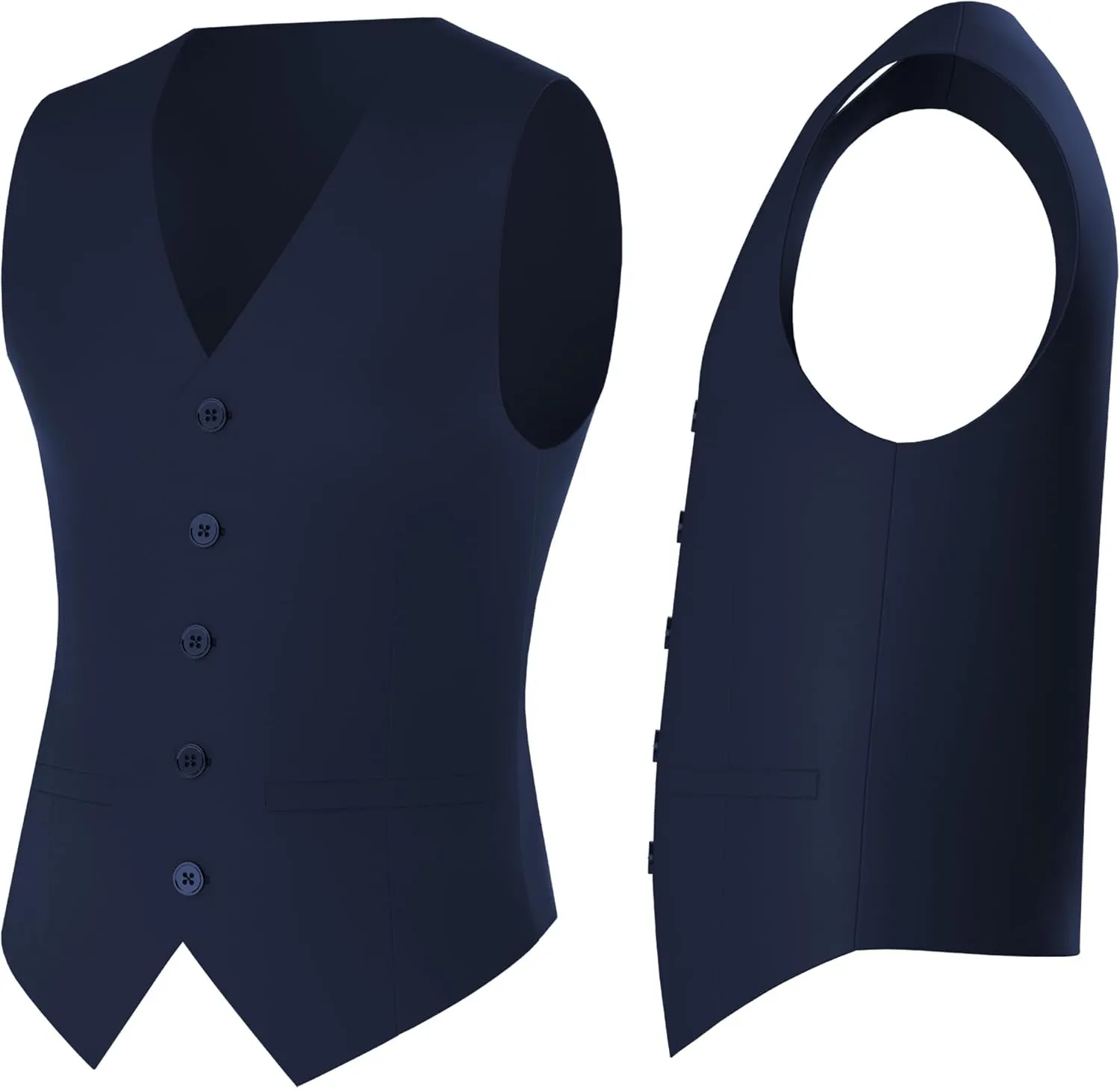 Antonio Uomo Mens Suit Set  Classic Fit 3 Piece Blazer Single Breasted Jacket Vest Pants for Business Wedding Dress Suits