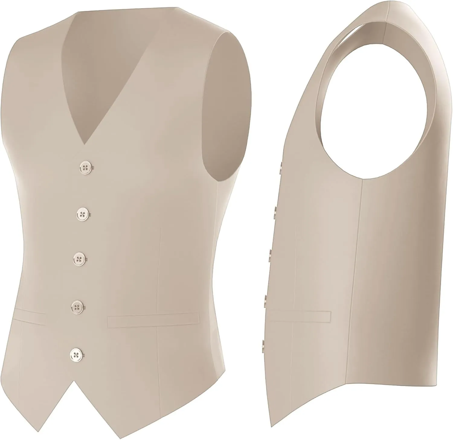 Antonio Uomo Mens Suit Set  Classic Fit 3 Piece Blazer Single Breasted Jacket Vest Pants for Business Wedding Dress Suits
