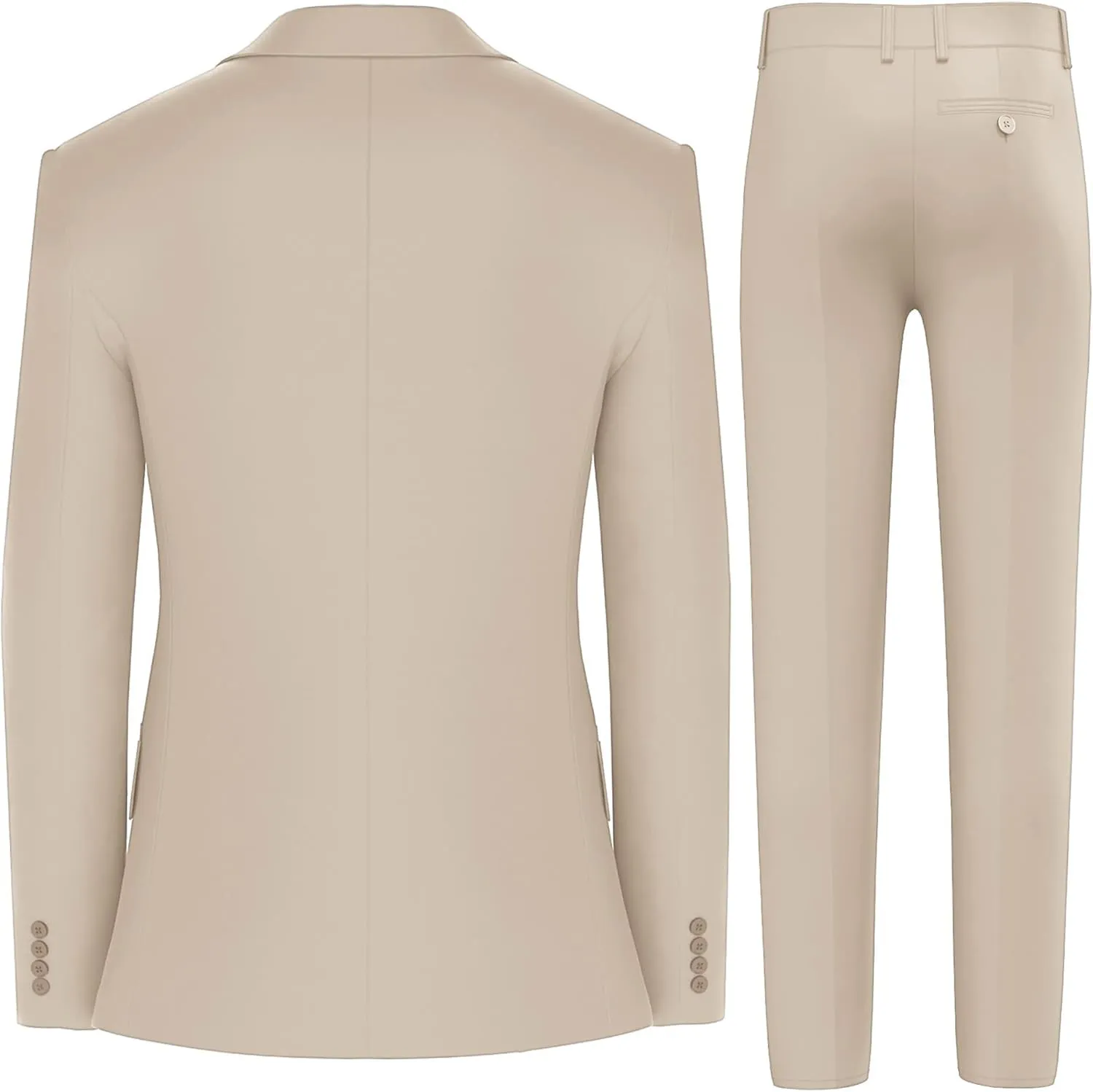 Antonio Uomo Mens Suit Set  Classic Fit 3 Piece Blazer Single Breasted Jacket Vest Pants for Business Wedding Dress Suits