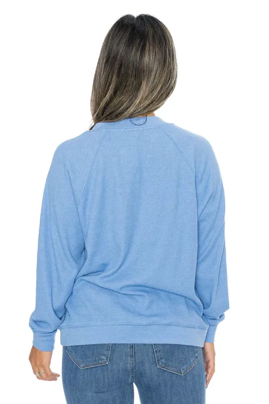 Arlo V Neck Waffle Top