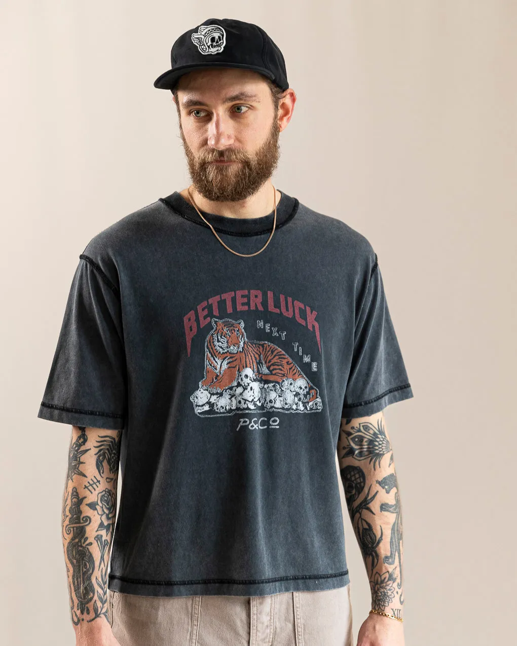 Better Luck Boxy T-Shirt- Acid Wash