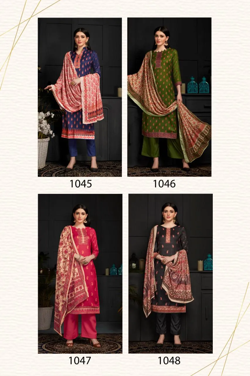 Bipson Fashion Launched Shaneel Vol 2  Pashmina Printed Fancy Designer Salwar Kameez