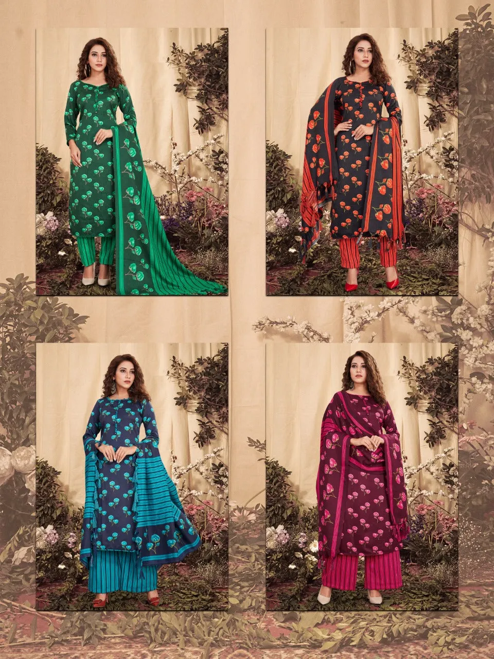Bipson Fashion Preet 1165 Pashmina Printed Fancy Designer Salwar Kameez