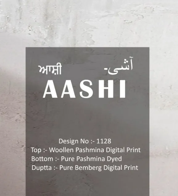 Bipson Fashion Presents Aashi 1128 Pashmina Printed Fancy Designer Salwar Kameez