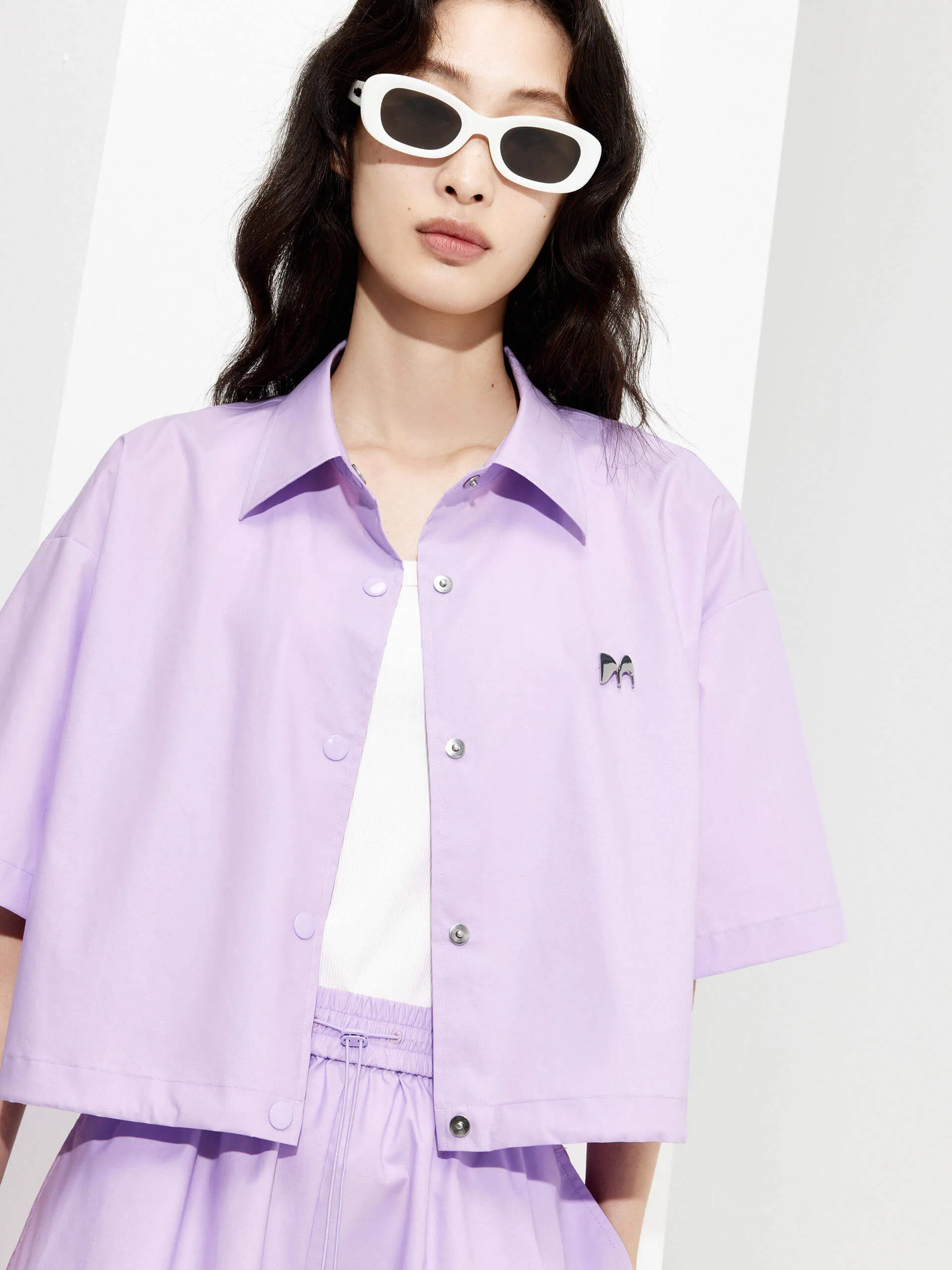 Boxy Fit Cotton Shirt