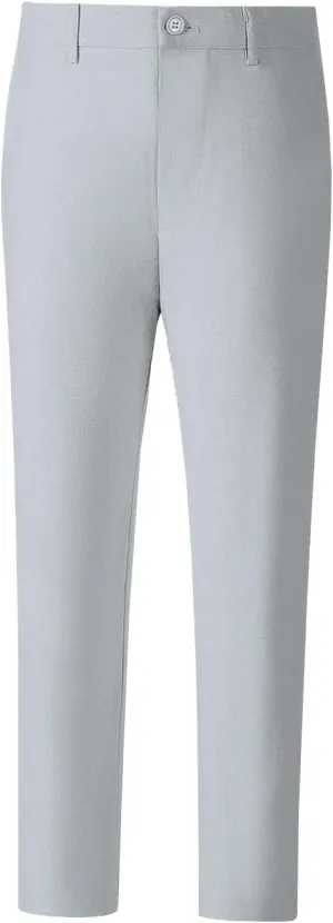 Boys' Linen Pants Lightweight Flat Front Dress Pants Kids School Uniform