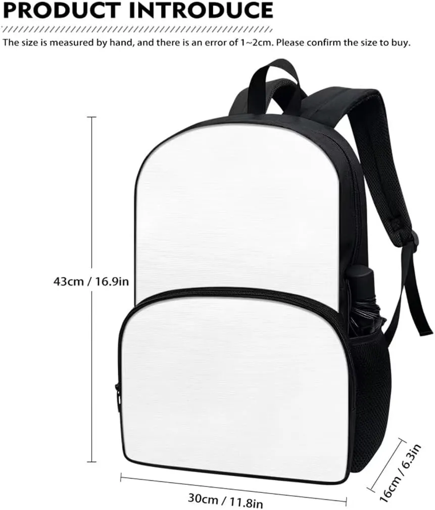 Buybai Kids Backpack 3 Pcs Set Aesthetic Bookbag Back to School Thermal Lunch Bag Modern Pencil Box for Girls Boys, Blue Camo