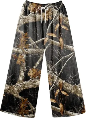 Camo Pants Women High Straight Wide Leg Waist Pant Drape Fashion Loose Trousers Business Casual Camouflage Work Pants