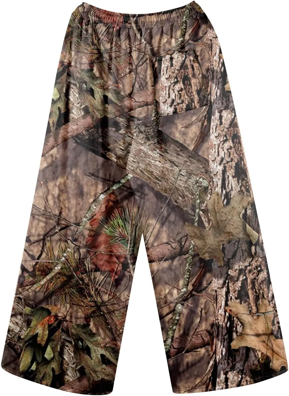 Camo Pants Women High Straight Wide Leg Waist Pant Drape Fashion Loose Trousers Business Casual Camouflage Work Pants