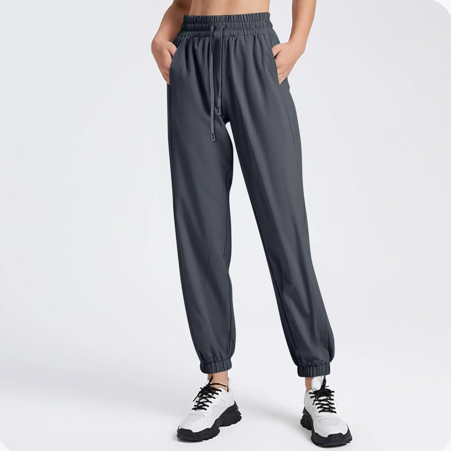 Cargo Pants Women Linen, Straight Leg Yoga Pants for Women High Waisted Trousers Palazzo Dressy Straight Leg