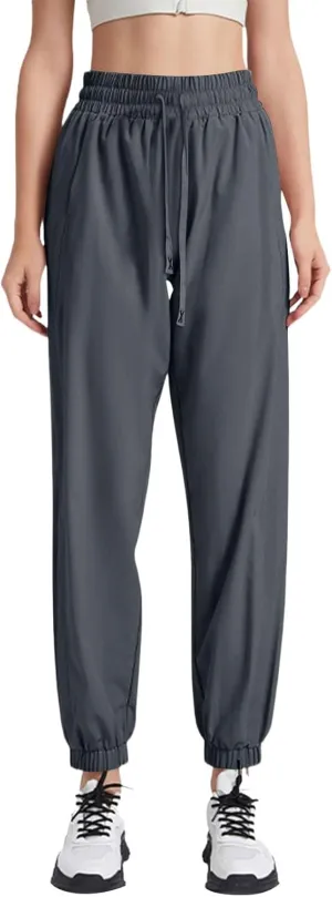 Cargo Pants Women Linen, Straight Leg Yoga Pants for Women High Waisted Trousers Palazzo Dressy Straight Leg