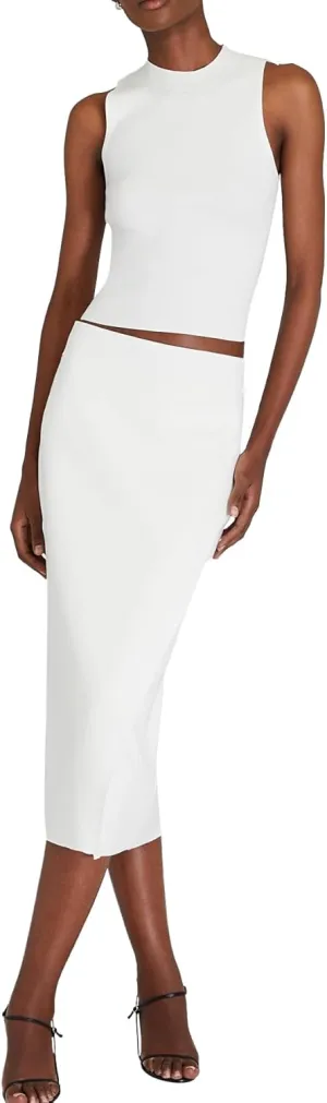 Club Monaco Women's Ribbed Pencil Skirt