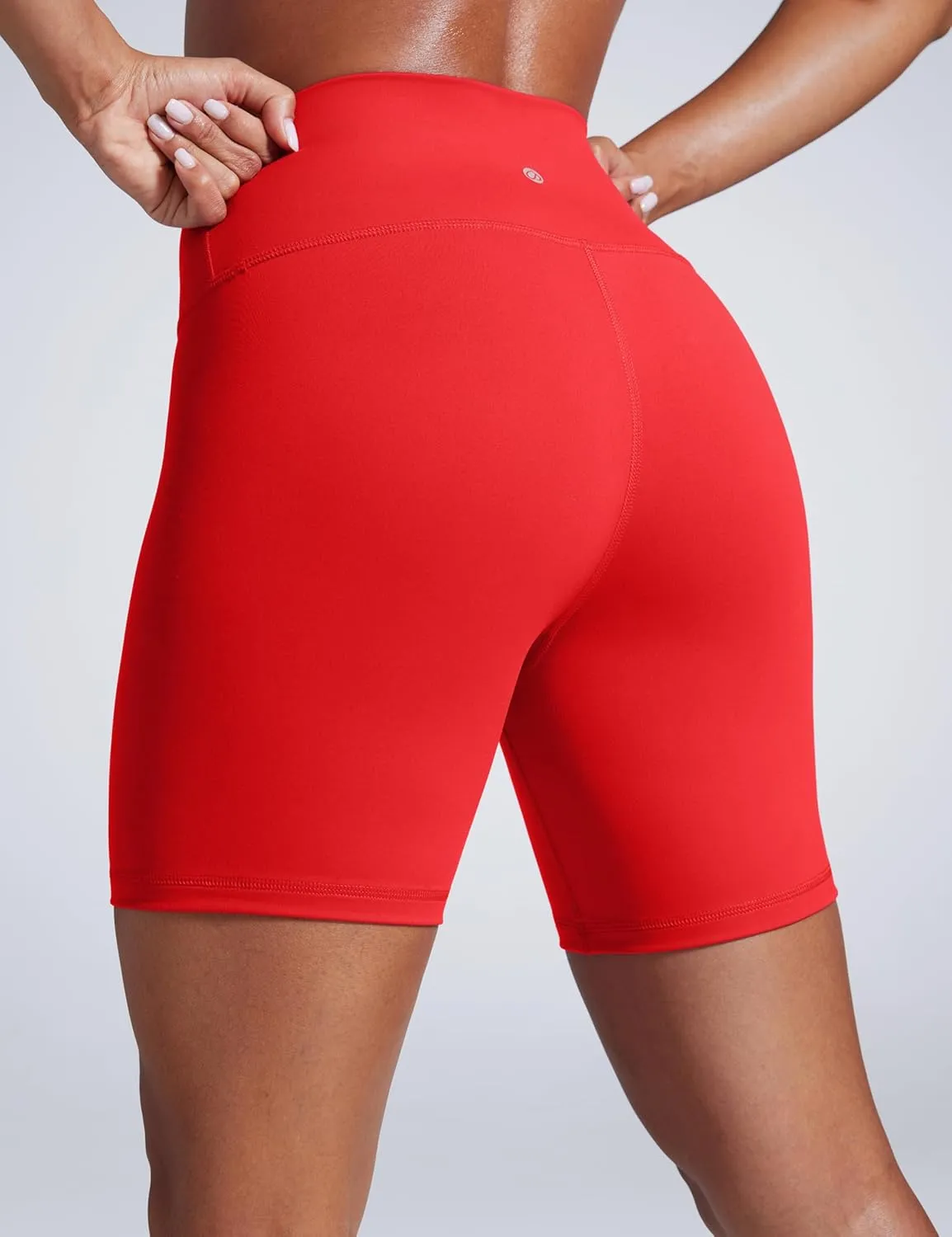 CRZ YOGA Women Butterbreeze Athletic Biker Shorts 6 Inches - High Waist Workout Gym Running Volleyball Yoga Spandex
