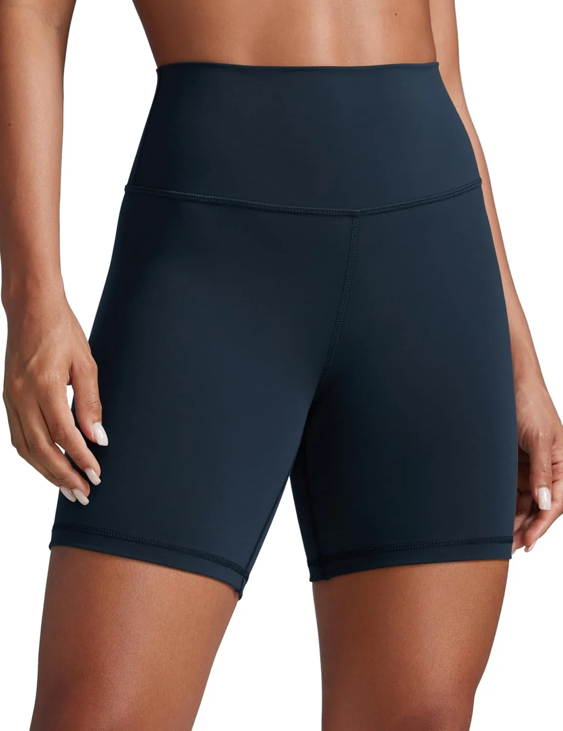 CRZ YOGA Women Butterbreeze Athletic Biker Shorts 6 Inches - High Waist Workout Gym Running Volleyball Yoga Spandex