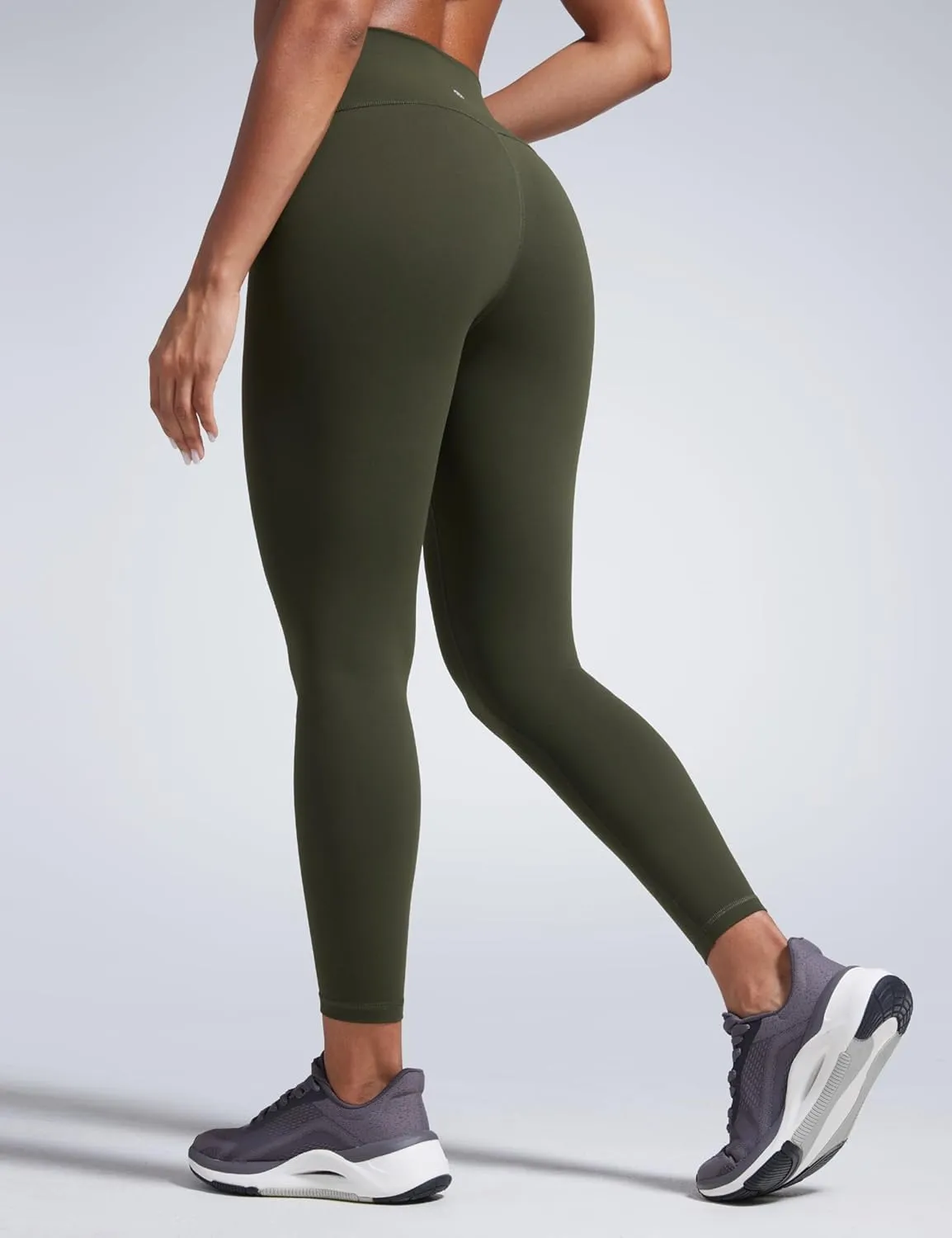 CRZ YOGA Women Butterbreeze Workout Leggings 25 Inches - High Waisted Tummy Control Athletic Gym Yoga Running Cycling Pants