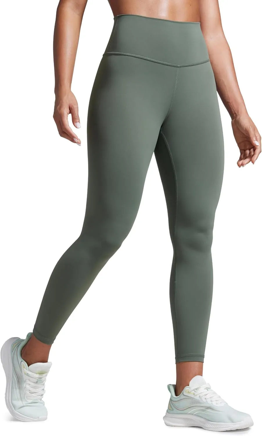 CRZ YOGA Women Butterbreeze Workout Leggings 25 Inches - High Waisted Tummy Control Athletic Gym Yoga Running Cycling Pants