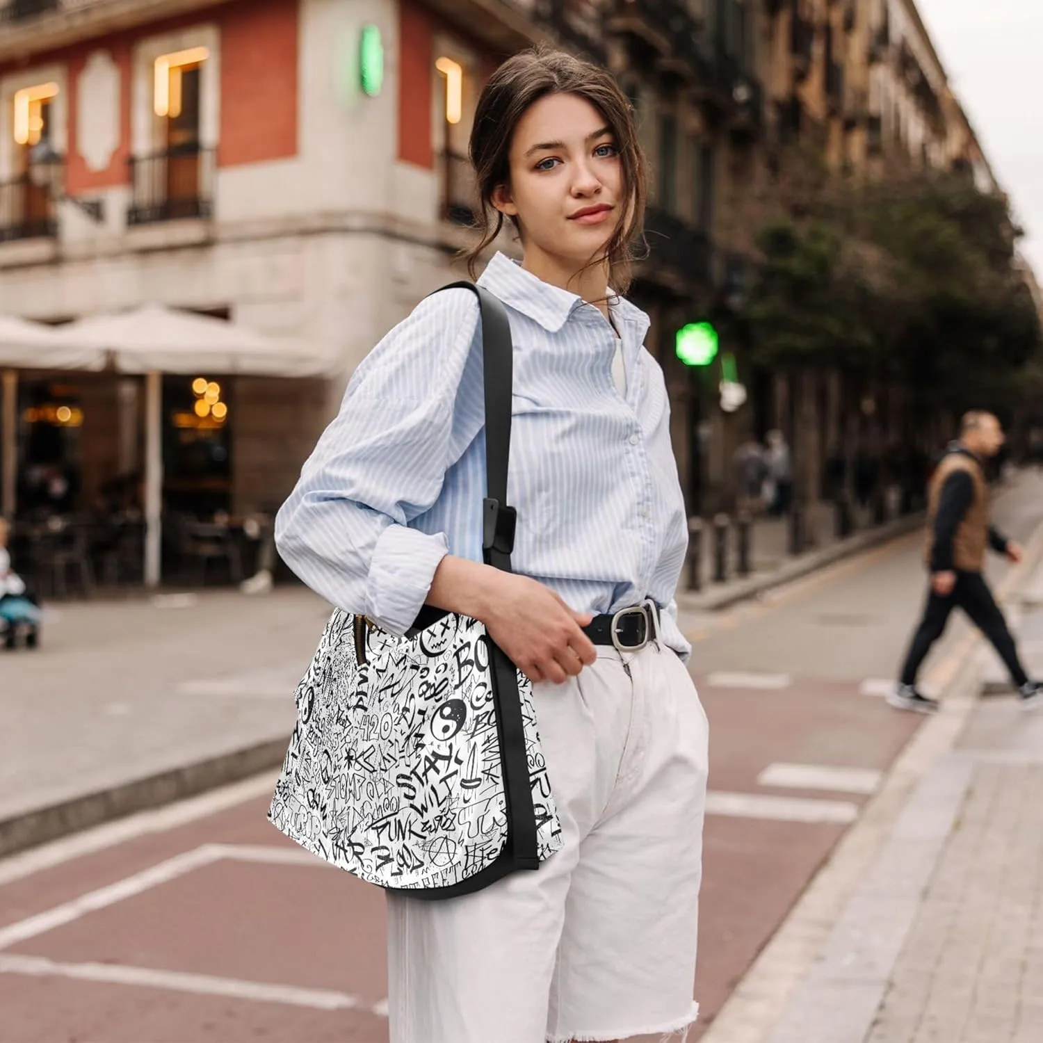 Cute Sloths Yoga Mandala Women Leather Handbags Hobo Large Men Purses Unique Animal Print Designer Hobo Bags