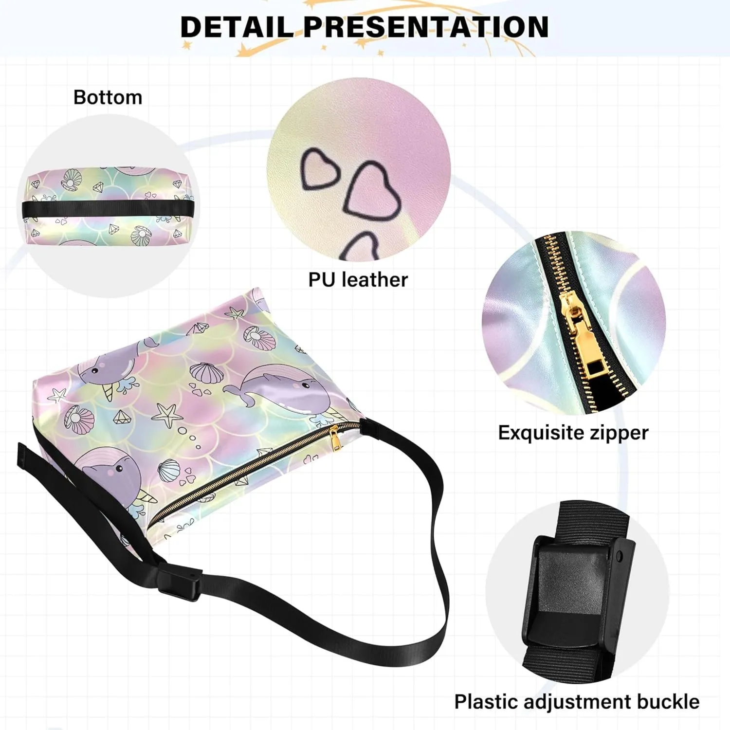 Cute Sloths Yoga Mandala Women Leather Handbags Hobo Large Men Purses Unique Animal Print Designer Hobo Bags