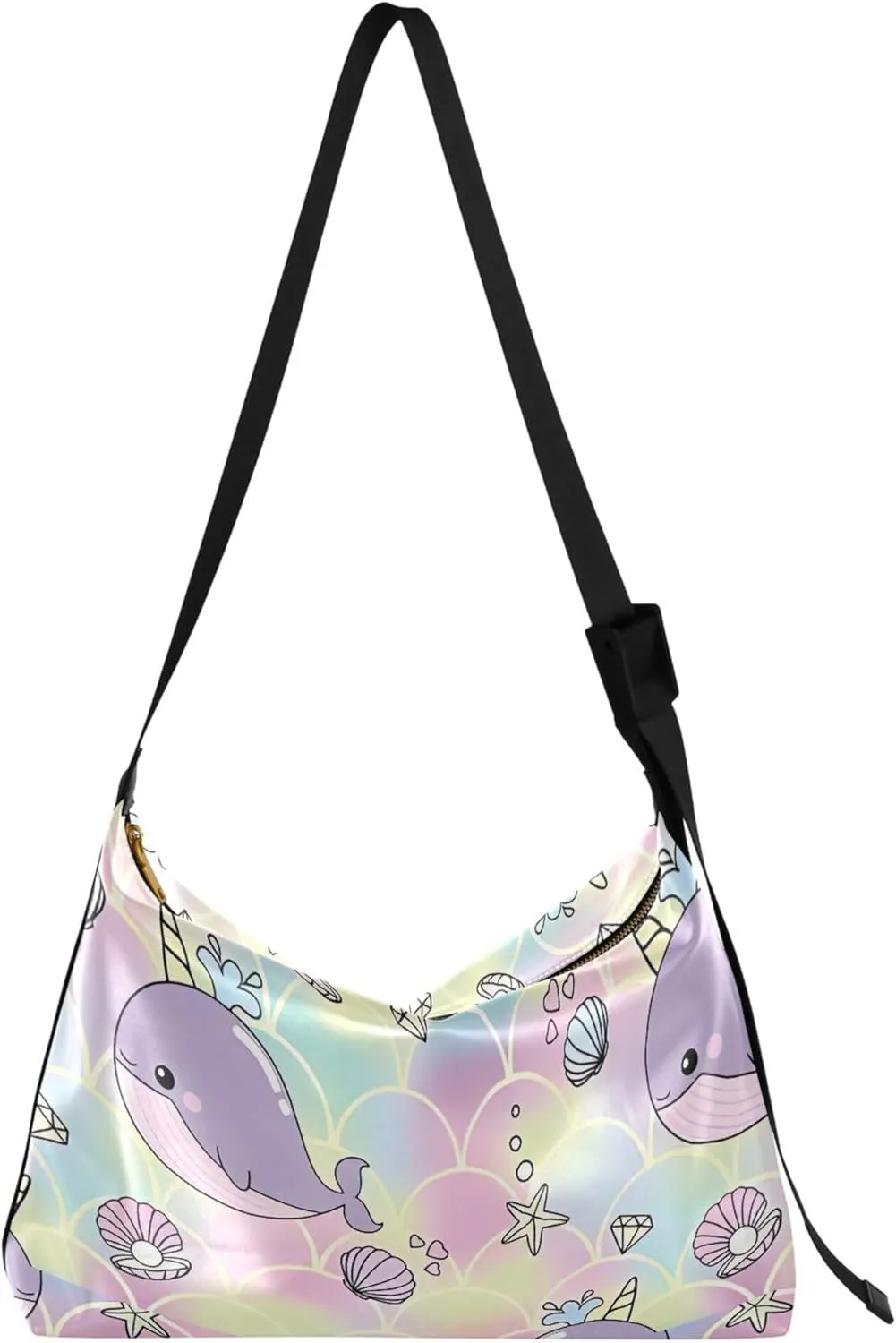 Cute Sloths Yoga Mandala Women Leather Handbags Hobo Large Men Purses Unique Animal Print Designer Hobo Bags