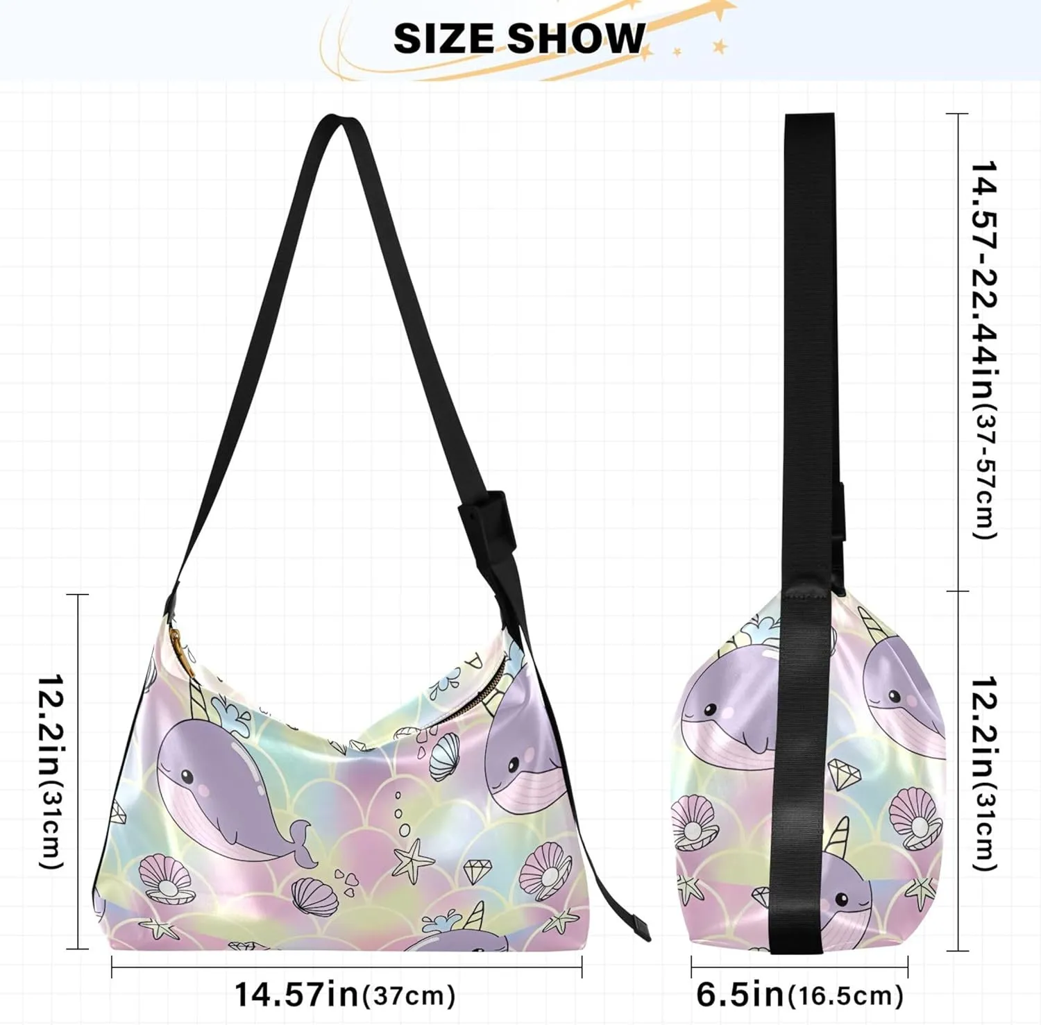 Cute Sloths Yoga Mandala Women Leather Handbags Hobo Large Men Purses Unique Animal Print Designer Hobo Bags