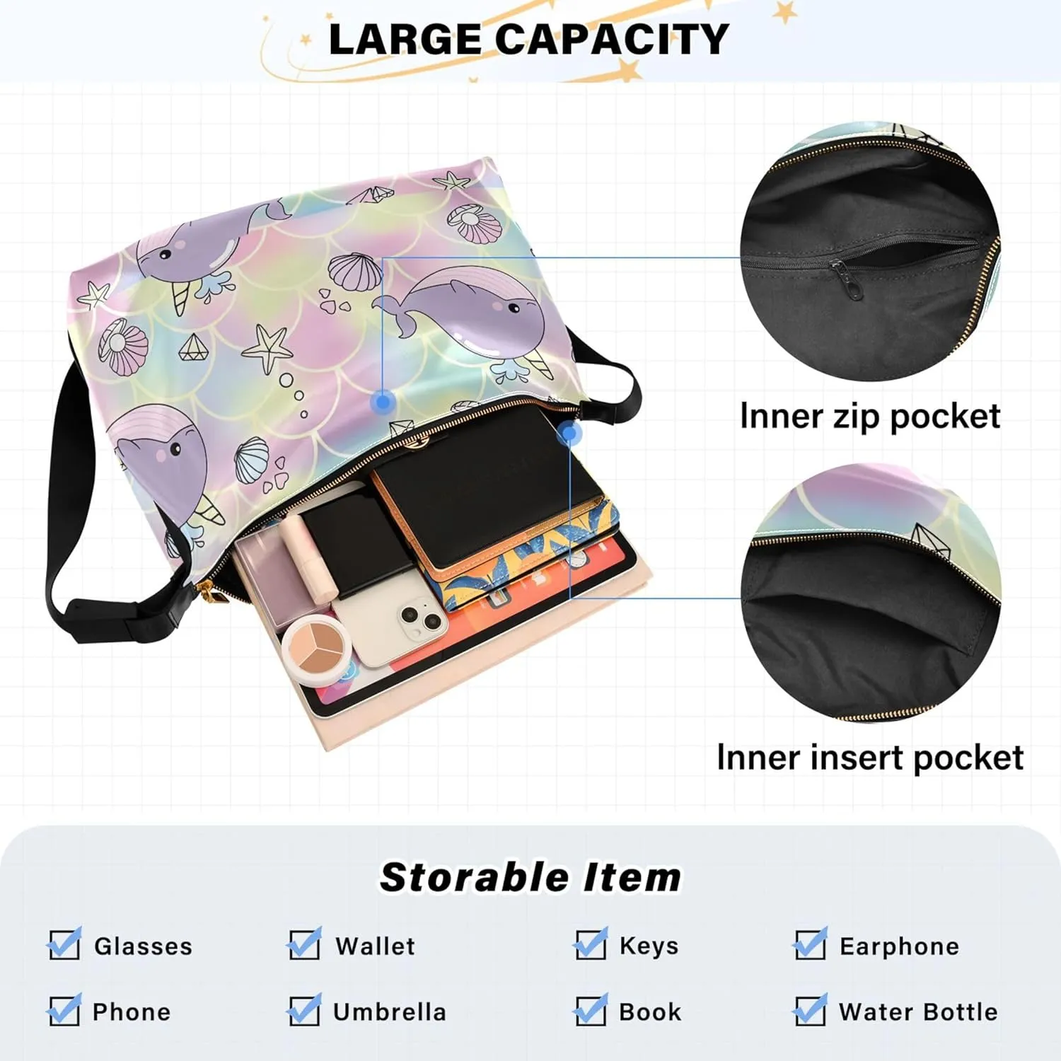 Cute Sloths Yoga Mandala Women Leather Handbags Hobo Large Men Purses Unique Animal Print Designer Hobo Bags