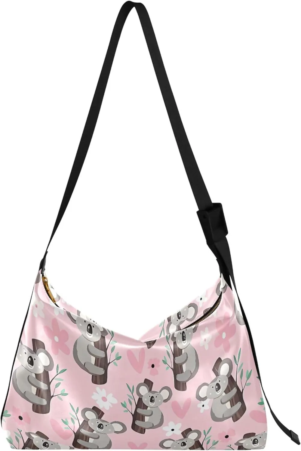 Cute Sloths Yoga Mandala Women Leather Handbags Hobo Large Men Purses Unique Animal Print Designer Hobo Bags