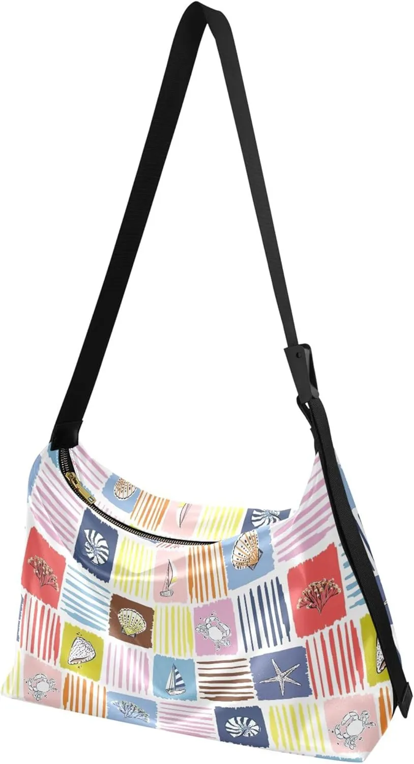 Cute Wild Animals Hobo Leather Purses for Women Large Crossbody Purse Unique Animal Print Designer Hobo Bags