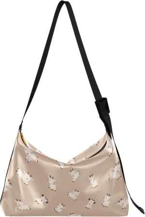 Cute Wild Animals Hobo Leather Purses for Women Large Crossbody Purse Unique Animal Print Designer Hobo Bags
