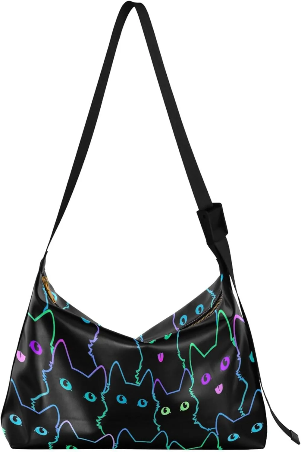 Cute Wild Animals Hobo Leather Purses for Women Large Crossbody Purse Unique Animal Print Designer Hobo Bags