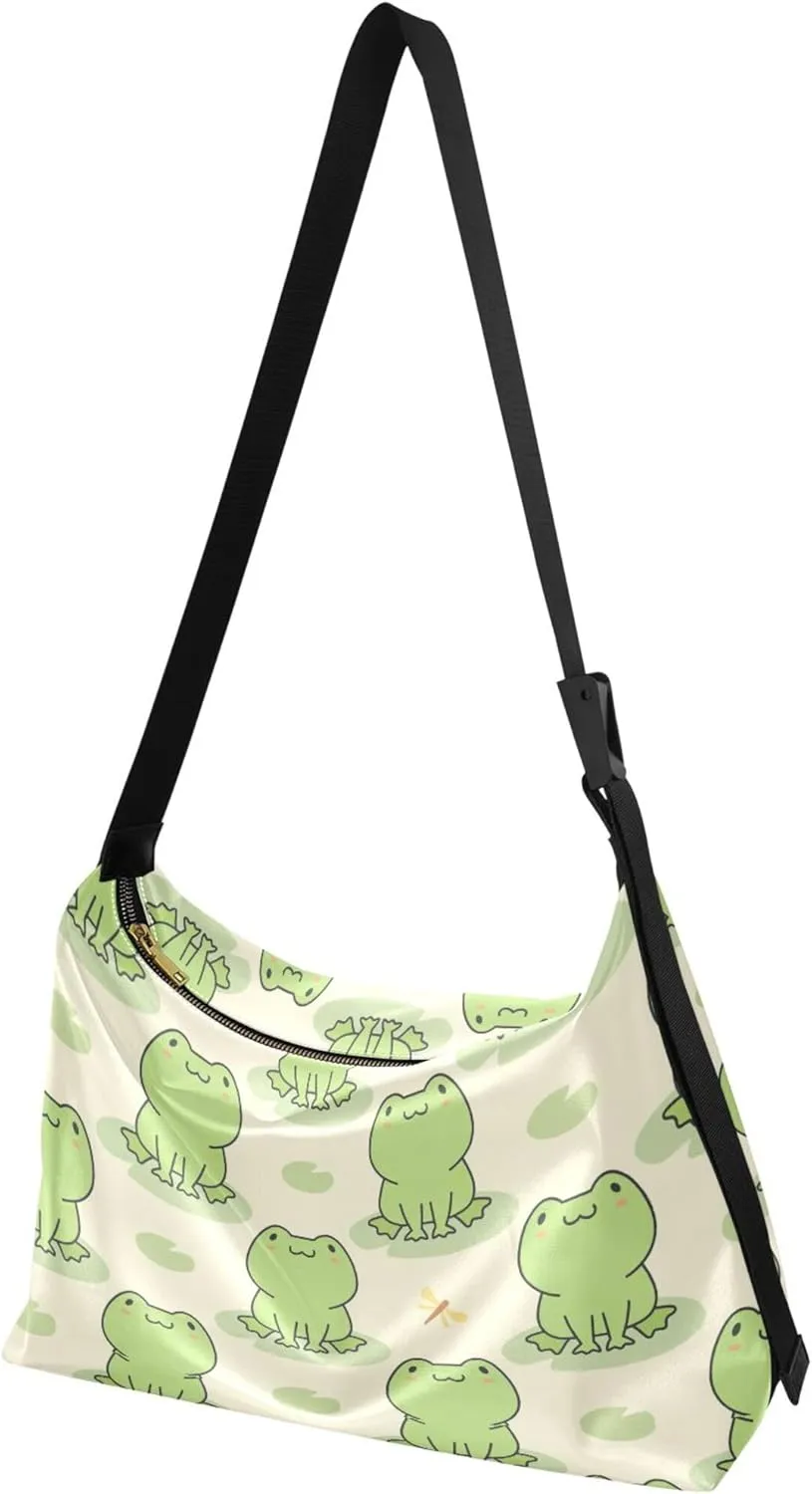 Cute Wild Animals Hobo Leather Purses for Women Large Crossbody Purse Unique Animal Print Designer Hobo Bags