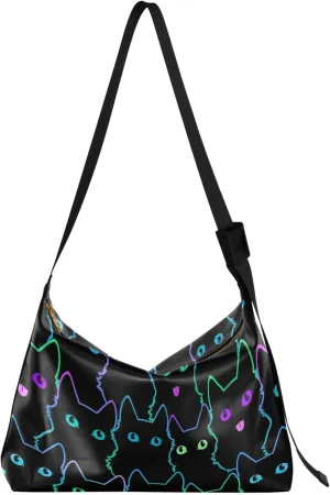 Cute Wild Animals Hobo Leather Purses for Women Large Crossbody Purse Unique Animal Print Designer Hobo Bags